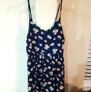 Navy flower dress